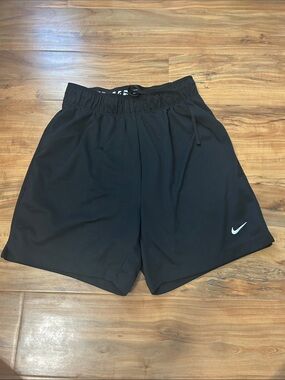 Nike Black Men's Training Shorts with White Swoosh